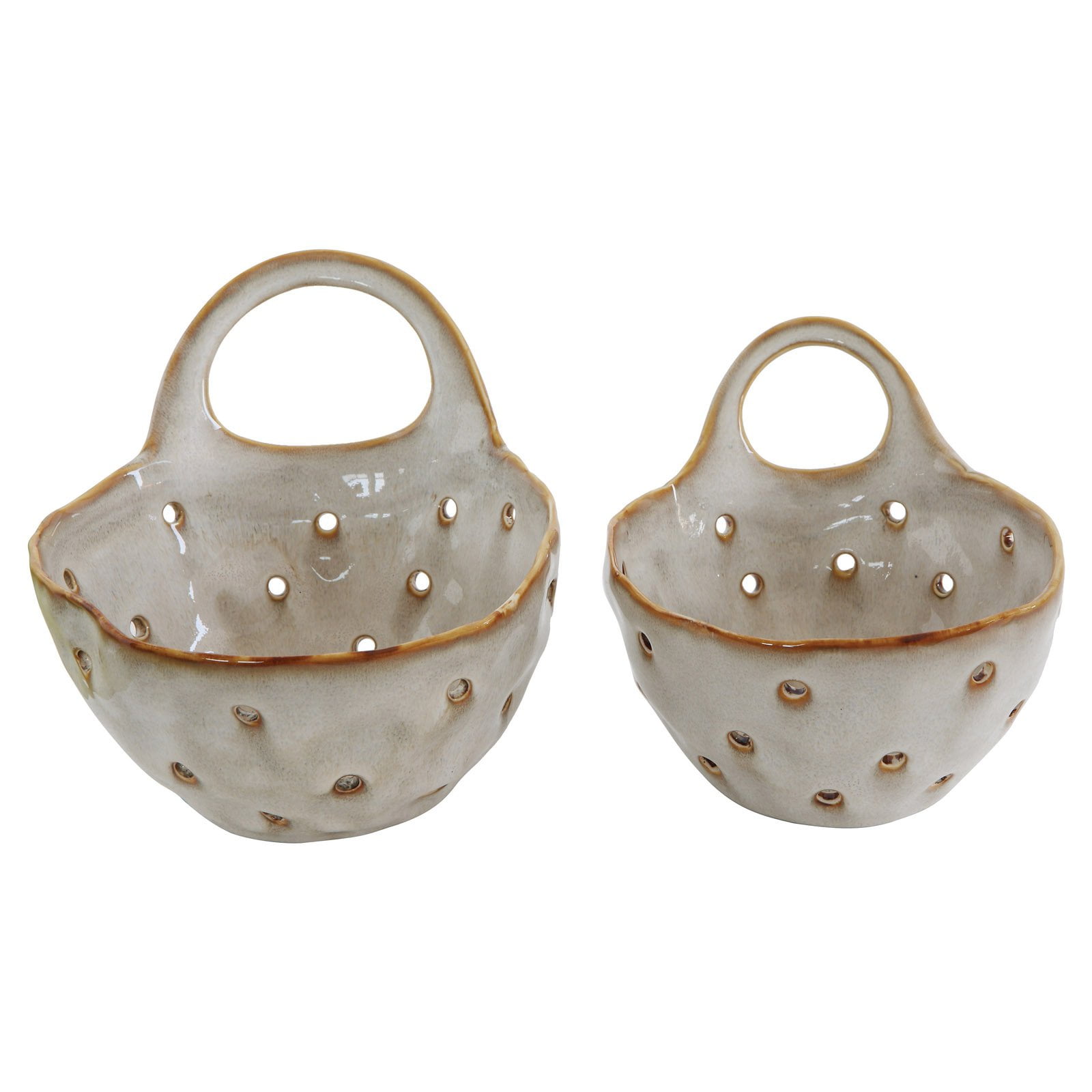 3R Studios Cream Stoneware Colander - Walmart.com