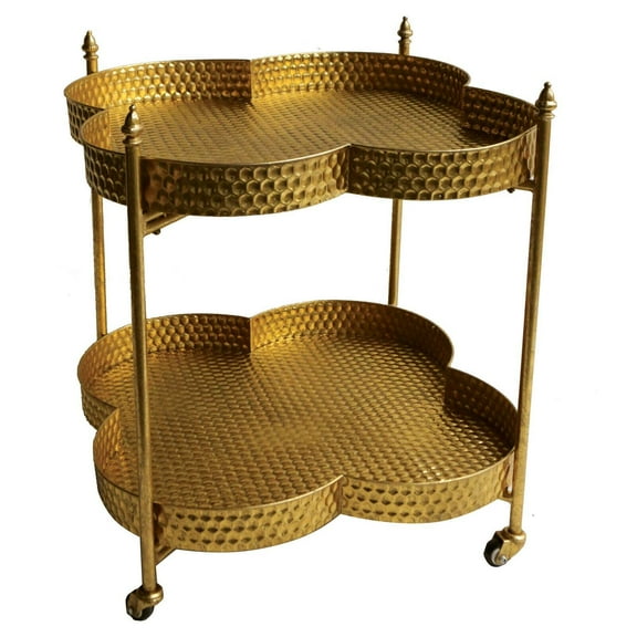 3R Studios Metal Clover Bar Cart