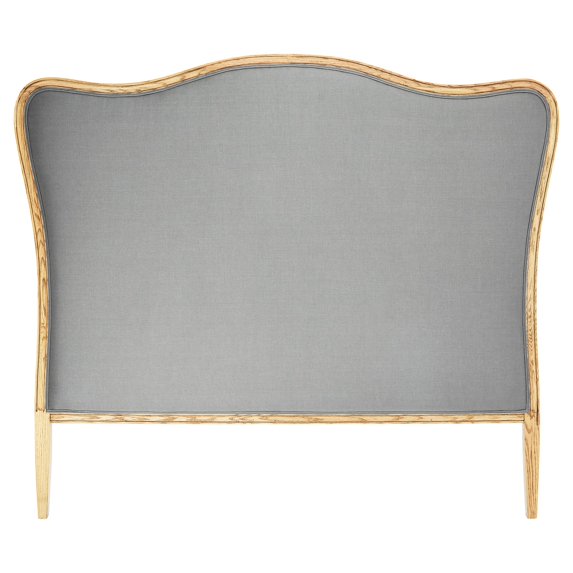3R Studios Oak Wood Soft Linen Fabric Headboard