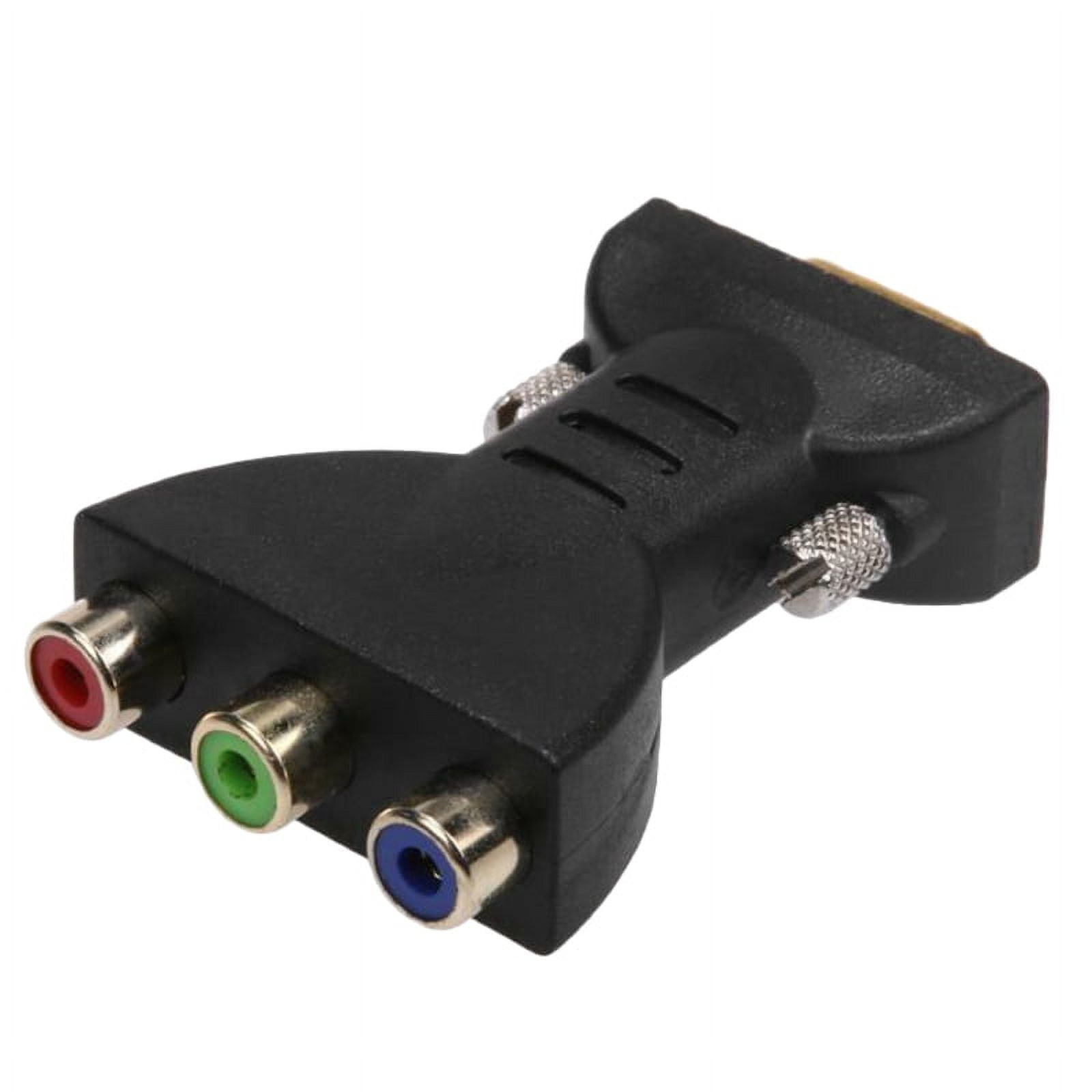 3RCA RGB Female to HD 15-Pin VGA Style Component Video Jack Adapter ...