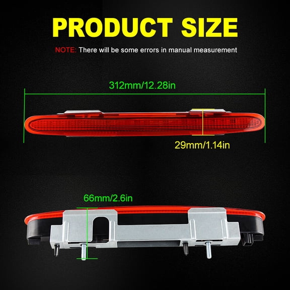 3RD Third Brake Stop Tail Light Lamp For 2003-2012 Mercedes R230 SL500 SL55