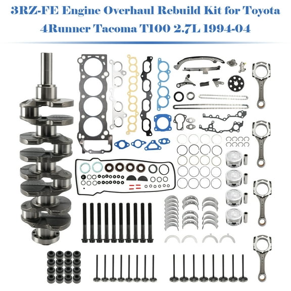 3RZ-FE Engine Overhaul Rebuild Kit for Toyota 4Runner Tacoma T100 2.7L 1994-04
