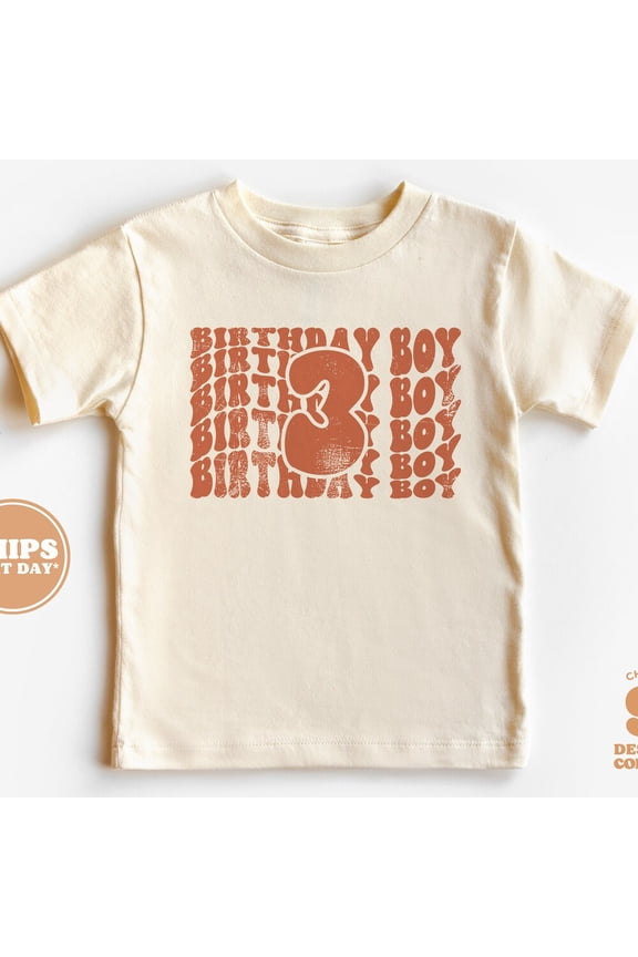 3Rd Birthday Toddler Shirt - 3 Boy Birthday Shirt - Third Birthday Toddler Tee TODDLER SHORT SLEEVE TEE BELLA CANVAS 3001T