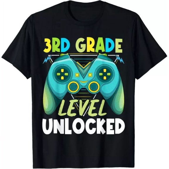 3Rd Grade Level Unlocked First Day Back To School Boys T-Shirt Unisex S-5XL Hot Trending Shirt, Vintage Birthday Gift