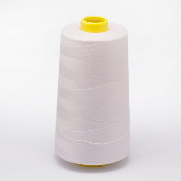 3Roll 100% Spun Polyester Fibre Sewing Thread White 0.1mm about 5000yards/roll