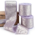 thumbnail image 1 of 3Rolls Chiffon Ribbon Shinny Silk Ribbon Frayed Edge for Bridal Flower Bouquet Gift Wrapping Wedding Decor DIY Craft 1.5 Inch x 15 Yard, 1 of 6