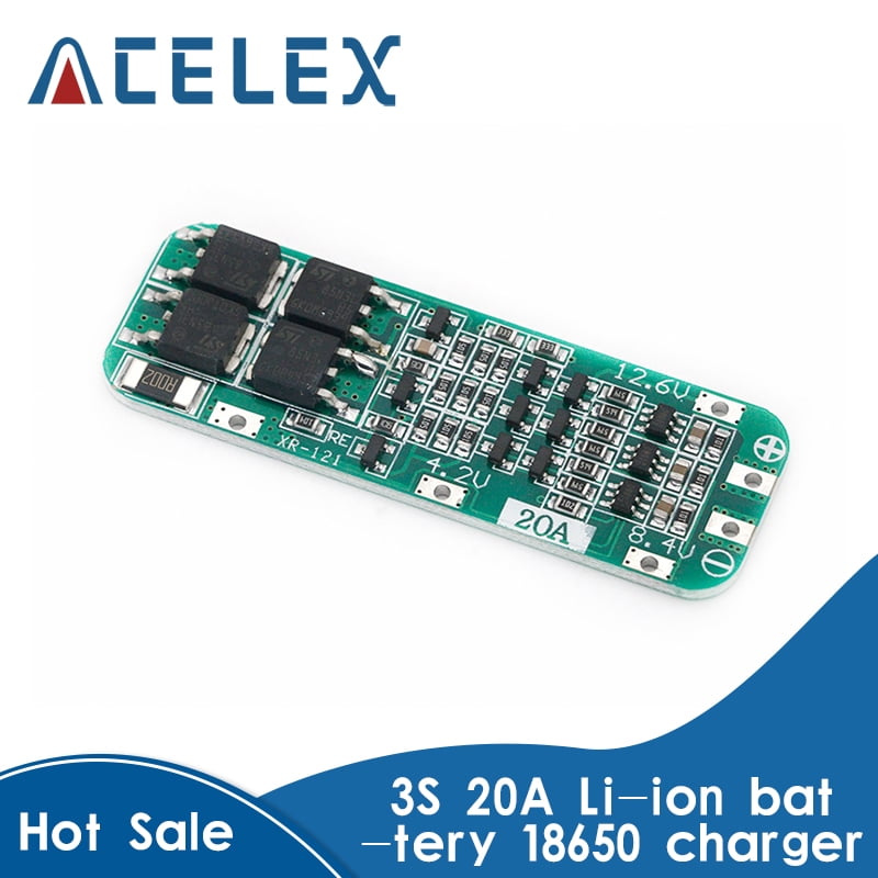 3S 20A Liion Lithium Battery 18650 Charger PCB BMS Protection Board