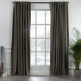 thumbnail image 1 of 3S BROTHERS Solid Linen Look Curtains Drapes Home Decorative Set of 2 Panels Linen Window Curtains Hanging Back Tap & Rod Pocket Nursery Room Bedroom Office - Mink 52"x95" Each, 1 of 7