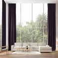 thumbnail image 1 of 3S Brother's Extra Long Room Darkening 228" Length Faux Velvet Purple Curtain Drapes - Hanging Back Tab 5-25 Feet Custom Made ( 1 Panel ) - Made in Turkey (52"Wx228"L), 1 of 5