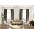thumbnail image 1 of 3S Brother's Extra Long Solid Luxury Matte Velvet Soft Curtain Khaki Single Panel Hanging Back Tap & Rod Pocket Home Décor 5-25 Feet Custom Made Curtains -Made in Turkey Each(52"x180"), 1 of 7