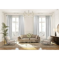 3S Brother's Extra Long Solid Luxury Matte Velvet Soft Curtain White Single Panel Hanging Back Tap & Rod Pocket Home Décor 5-25 Feet Custom Made Curtains -Made in Turkey Each(52"x63")