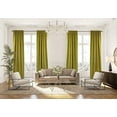 thumbnail image 1 of 3S Brother's Extra Long Solid Luxury Matte Velvet Soft Curtain Yellow Single Panel Hanging Back Tap & Rod Pocket Home Décor 5-25 Feet Custom Made Curtains -Made in Turkey Each(52"x63"), 1 of 7