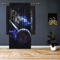 thumbnail image 1 of 3S Brother's Fantasy Planets Space Galaxy Theme Room Darkering Curtains Space-X Universe Outer Space Stars Print Pattern Window Drapes for Kids Room Single Panel - Made in Turkey (52"Wx84"L), 1 of 6