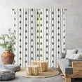 thumbnail image 1 of 3S Brother's Home Décor Curtains BOHO Design Set of 2 Panels Velvet Look Hanging Back Tap and Rod Pocket Décor Nursery Room Bedroom Kitchen Window - Made in Turkey 31White (52"Wx108"L), 1 of 6