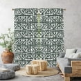 thumbnail image 1 of 3S Brother's Home Décor Curtains BOHO Design Set of 2 Panels Velvet Look Hanging Back Tap and Rod Pocket Décor Nursery Room Bedroom Kitchen Window - Made in Turkey 29Dar-Mint (52"Wx108"L), 1 of 6