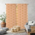 thumbnail image 1 of 3S Brother's Home Décor Curtains BOHO Design Set of 2 Panels Velvet Look Hanging Back Tap and Rod Pocket Décor Nursery Room Bedroom Kitchen Window - Made in Turkey 31Salmon (52"Wx108"L), 1 of 6