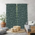 thumbnail image 1 of 3S Brother's Home Décor Curtains BOHO Design Set of 2 Panels Velvet Look Hanging Back Tap and Rod Pocket Décor Nursery Room Bedroom Kitchen Window - Made in Turkey 36PD-G (52"Wx108"L), 1 of 6