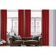 thumbnail image 1 of 3S Brother's Home Decorative Burgundy Curtains Extra Wide Extra Long Luxury Colors Linen Look Custom Made 5-25 Feet Made in Turkey Hang Back Tab ( 1 Panel ) Home Décor (52"Wx168"L), 1 of 6