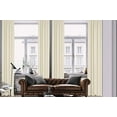 thumbnail image 1 of 3S Brother's Home Decorative Ecru Curtains Extra Wide Extra Long Luxury Colors Linen Look Custom Made 5-25 Feet Made in Turkey Hang Back Tab ( 1 Panel ) Home Décor (100"Wx84"L), 1 of 6