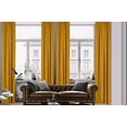 thumbnail image 1 of 3S Brother's Home Decorative M-Yellow Curtains Extra Wide Extra Long Luxury Colors Linen Look Custom Made 5-25 Feet Made in Turkey Hang Back Tab ( 1 Panel ) Home Décor (52"Wx84"L), 1 of 6