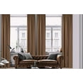 thumbnail image 1 of 3S Brother's Home Decorative Mink Curtains Extra Long Luxury Colors Linen Look Custom Made 5-25 Feet Made in Turkey Hang Back Tab ( 1 Panel ) Home Décor -(52"Wx252"L), 1 of 6
