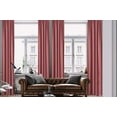 thumbnail image 1 of 3S Brother's Home Decorative Rose Pink Curtains Extra Long Luxury Colors Linen Look Custom Made 5-25 Feet Made in Turkey Hang Back Tab ( 1 Panel ) Home Décor -(52"Wx252"L), 1 of 6
