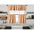 thumbnail image 1 of 3S Brother's Kitchen Valance BOHO Printed Set of 3 Hanging Rod Pocket & Back Tab Window Décor Valances Tiers Café Curtains -Made in Turkey 0031( Salmon 50"x14" Valance - 2 Tiers 24"x30"), 1 of 4