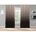 thumbnail image 1 of 3S Brother's Ombre Gradient Window Curtains Extra Long Dip Dye Curtain set of 2 Hanging Rod Pocket Luxury for Bedroom Multicolor Horizontal Shades Tone Curtain Panel Cream-Brown (52"x36" Each), 1 of 8