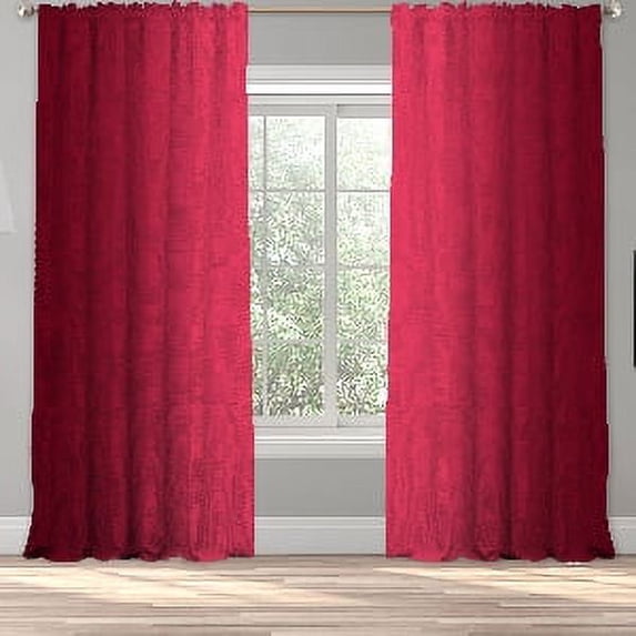 3S Brother's Ombre Window Darkening Curtains Dip Dye Curtain Set of 2 Panels Hanging Rod Pocket & Back Tap Decorative for Bedroom Vertical Shades Symmetrical Curtain Panel Pink & Fuchsia(52x84Each)