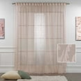 thumbnail image 1 of 3S Brother's Pink Lace Sheers Extra Long Floral Style Curtains Set of 2 Panels Rod Pocket & Back Tab Home Décor Window Custom Made Drapes 10-30 Ft. Long -Made in Turkey Each Panel (100"W x 240"L), 1 of 6