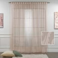 thumbnail image 1 of 3S Brother's Pink Lace Sheers Extra Long Floral Style Curtains Set of 2 Panels Rod Pocket & Back Tab Home Décor Window Custom Made Drapes 10-30 Ft. Long -Made in Turkey Each Panel (100"W x 180"L), 1 of 6
