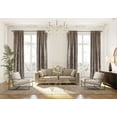 thumbnail image 1 of 3S Brother's Rice Extra Long Shiny Velvet Curtains Luxury Colors Light Blocking Hang Back Tab & Rod Pocket 1 Panel Curtain 5-30 Ft Home Décor Custom Made Drapes -Made in Turkey(52"W X 108"L), 1 of 6
