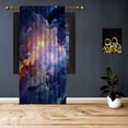thumbnail image 1 of 3S Brother's The Deep Of Nebula Space Galaxy Theme Room Darkering Curtains Space-X Universe Outer Space Stars Print Pattern Window Drapes for Kids Room Single Panel - Made in Turkey (52"Wx84"L), 1 of 6