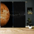 thumbnail image 1 of 3S Brother's Venus Atmosphere Galaxy Theme Room Darkering Curtains Space-X Universe Outer Space Stars Print Pattern Window Drapes for Kids Room Set of 2 - Made in Turkey Each(52"Wx84"L), 1 of 6
