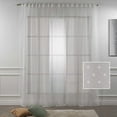thumbnail image 1 of 3S Brother's White Lace Sheers Dots Pattern Curtains Extra Long Set of 2 Panels Rod Pocket & Back Tab Home Décor Window Custom Made Drapes 10-30 Ft. Long -Made in Turkey Each Panel (100"W x 204"L), 1 of 5