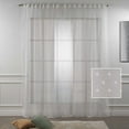 thumbnail image 1 of 3S Brother's White Lace Sheers Dots Pattern Curtains Extra Long Set of 2 Panels Rod Pocket & Back Tab Home Décor Window Custom Made Drapes 10-30 Ft. Long -Made in Turkey Each Panel (100"W x 240"L), 1 of 5