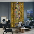 thumbnail image 1 of 3S Brother's World Classic Art Masterpiece Curtain Series Gustav Klimt - Dekoratives Panneau Room Darkening Décor Single Curtain Panel Made in Turkey (52"Wx120"L), 1 of 6