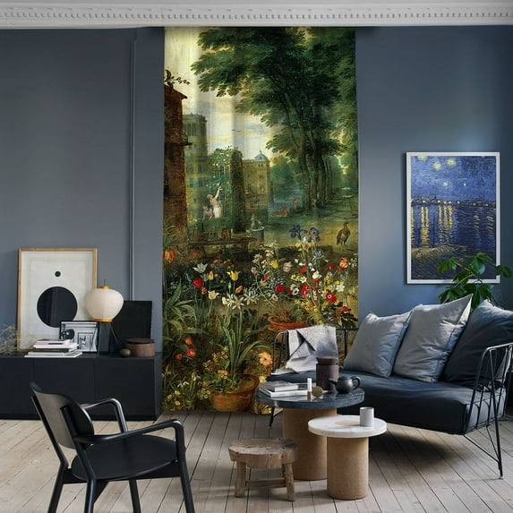 3S Brother's World Classic Art Masterpiece Curtain Series Jan Brueghel the Elder and Peter Paul Rubens - Five Senses Room Darkening Décor Single Curtain Panel Made in Turkey (52"Wx84"L)