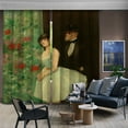 thumbnail image 1 of 3S Brother's World Classic Art Masterpiece Curtain Series Jean-Louis Forain Behind the Scenes Room Darkening Décor 2 Curtain Panels Made in Turkey - Each Panel (52"Wx72"L), 1 of 6