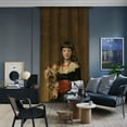 thumbnail image 1 of 3S Brother's World Classic Art Masterpiece Curtain Series Miss Beatrice Townsend Room Darkening Décor Single Curtain Panel Made in Turkey (52"Wx95"L), 1 of 6