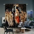 thumbnail image 1 of 3S Brother's World Classic Art Masterpiece Curtain Series Sandro Botticelli - Primavera 2nd and 3rd Room Darkening Décor 2 Curtain Panels Made in Turkey - Each Panel (52"Wx72"L), 1 of 6