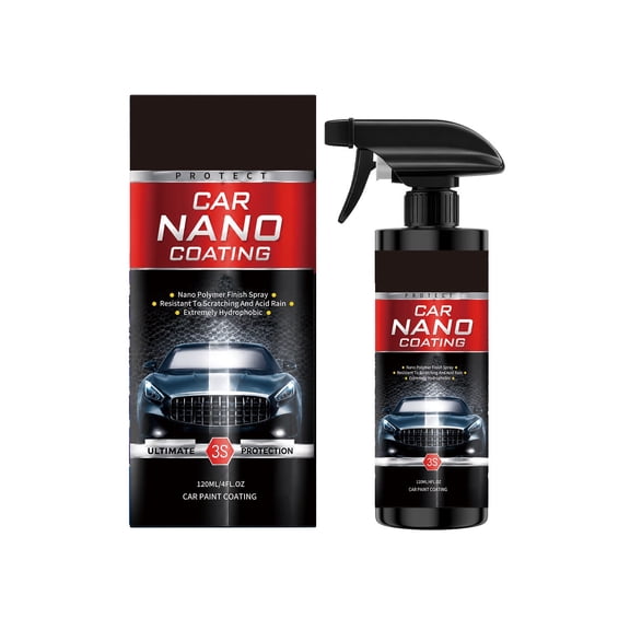 3S Car Coating Spray 120ml, Polymer Paint Sealant Hydrophobic Scratch Protection for Cars Motorcycles Trucks