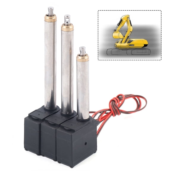 Metal Arm Driving Servo Drive Rod 3PCS Upgrade for 592 1592 RC Excavator Parts Aviation Magnesium Stable and Durable Aluminum Alloy 3SET Upgrade Metal Arm Driving Servo For HUINA 592 1:14 1592