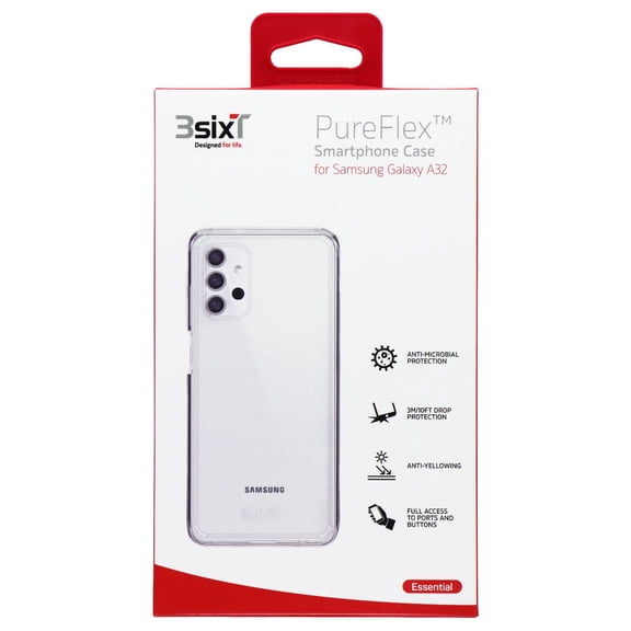 3SIXT PureFlex Series Case for Samsung Galaxy A32 - Clear