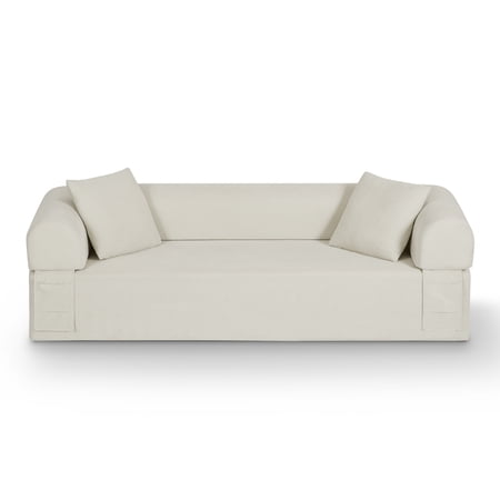 3Seater Sofa Boneless Couches,No Assembly Needed, Modern Sofa for Compact Living Rooms, Apartments, and Offices
