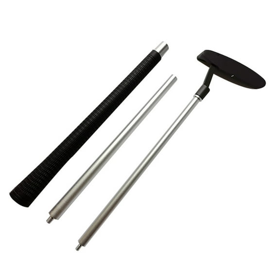 3Section Handed Golf Putter Right Hand Push Rod Aluminium Alloy Golf Rod for Outdoor Practicing Props