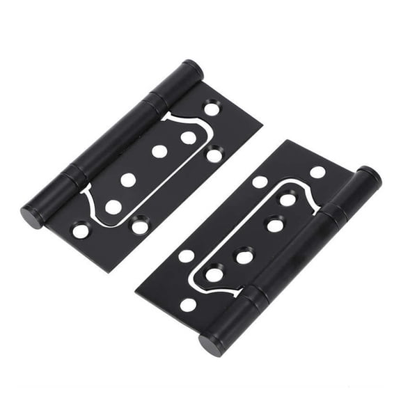 3Set Door Hinge Zinc Alloy Flat Open Mute Bearing Hinges Window Furniture Hardware Fitting Black 10.5x5cm