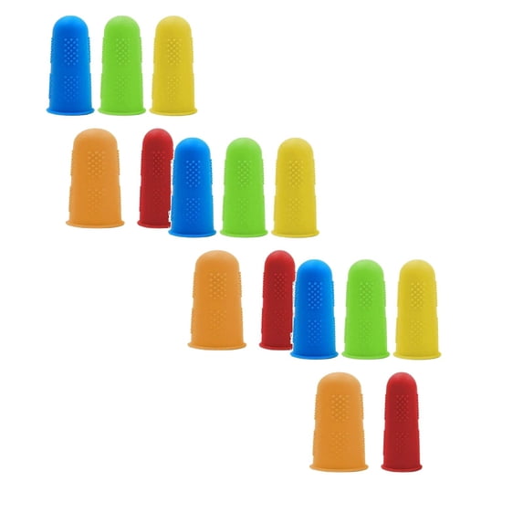 3Sets Kaireo 5-Piece Silicone Finger Cots in 3 Sizes,Heat-Resistant ...