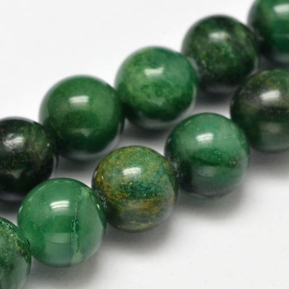 3Strand Natural African Jade Beads Strands Round 4mm Hole: 1mm about 92pcs/strand 15.5 inch