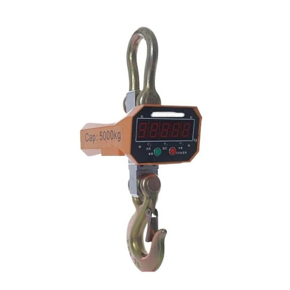 3T/3000kg Digital Lifting Scale Red Or Green Display Aluminum Shell Wireless Remote Control Industrial Weighing Crane Scale
